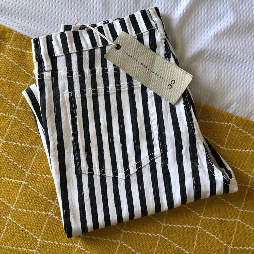 Marc by Marc Jacobs Drainpipe Stripe Jeans